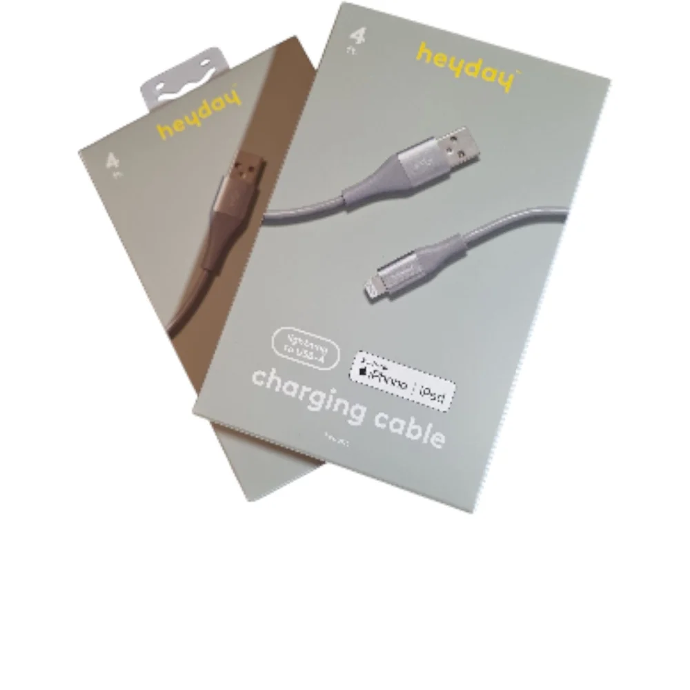 Iphone Charger Bundle- Heyday Gray Charging Cable‎ (2) Pack